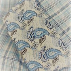 Wrangler 'George Strait' Men's Plaid Button Down - Blue