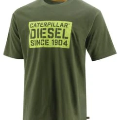 'Caterpillar' Men's Caterpillar Diesel Tee - Chive