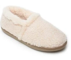 Minnetonka Moccasin Co 'Minnetonka' Women's Dina Slipper - Cream