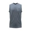 'KEY' Men's Blended Sleeveless Pocket Tee - Faded Denim