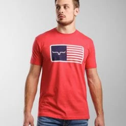 'Kimes Ranch' Men's American Trucker Tee - Red