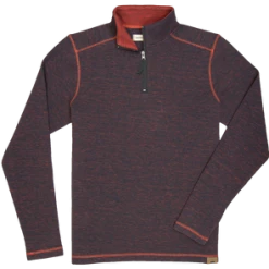 'Dakota Grizzly-Dermot' Men's 1/4 Zip Pullover - Charcoal