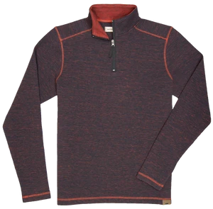 'Dakota Grizzly-Dermot' Men's 1/4 Zip Pullover - Charcoal