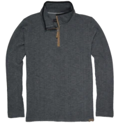 'Dakota Grizzly' Men's Dash 1/4 Zip Pullover - Charcoal