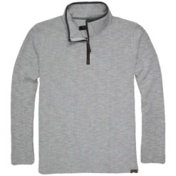 'Dakota Grizzly' Men's Dash 1/4 Zip Pullover - Platinum