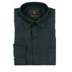 FX Fusion 'F/X Fusion' Men's Micro Dot Tonal Button Front - Emerald