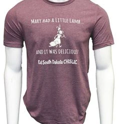 'ScratchPad Tees' Unisex Little Lamb Chislic - Heather Mauve