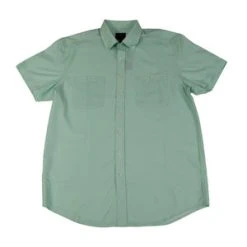 FX Fusion 'F/X Fusion' Men's Stretch Print Button Down - Lagoon