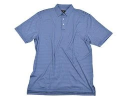 FX Fusion 'F/X Fusion' Men's 3 Color Stripe Polo - Blue