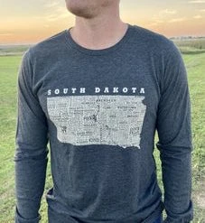 'ScratchPad Tees' Unisex Hometown SD Tee - Grey Heather