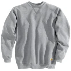 'Carhartt' Men's Midweight Crewneck Sweatshirt - Heather Grey