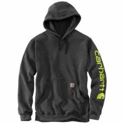 'Carhartt' Men's Midweight Logo Hoodie - Carbon Heather
