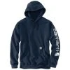 'Carhartt' Men's Midweight Logo Hoodie - New Navy