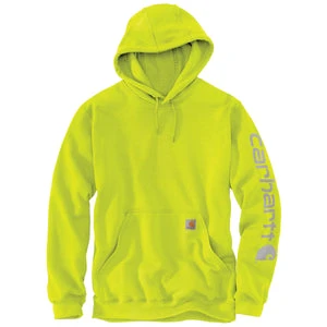 'Carhartt' Men's Midweight Logo Hoodie - Brite Lime