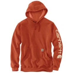 'Carhartt' Men's Midweight Logo Hoodie - Jasper Heather