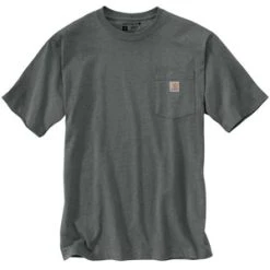 'Carhartt' Men's Loose Fit Heavyweight Pocket T-Shirt - Elm Heather