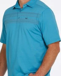 'Cinch' Men's Arenaflex Polo - Blue