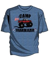 'Cinch' Men's Trailblazer Patriot Truck Tee - Heather Light Blue