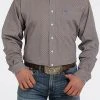 'Cinch' Men's Geo Diamond Print Western Button Down - White