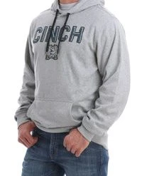 'Cinch' Men's CINCH Applique Hoodie - Heather Grey