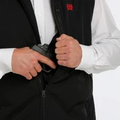 'Cinch' Men's Concealed Carry Bonded Vest - Black