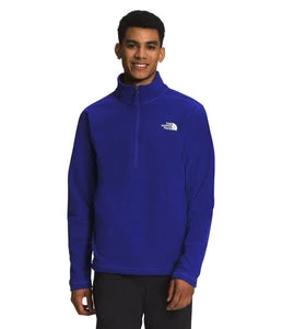 'The North Face' Men's Textured Cap Rock 1/4 Zip Fleece -Lapis Blue