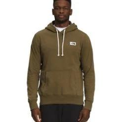 'The North Face' Men's Heritage Patch Pullover Hoodie - Military Olive