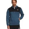 'The North Face' Men’s Standard 1/4 Zip Hoodie - Shady Blue / TNF Black