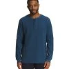 'The North Face' Men's Waffle Henley - Shady Blue