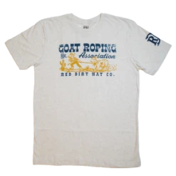 'Red Dirt Hat Company' Men's Goat Roping Tee - Cream