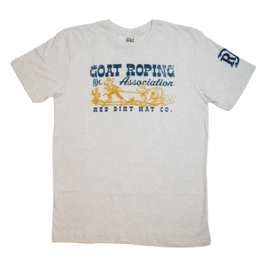 'Red Dirt Hat Company' Men's Goat Roping Tee - Cream