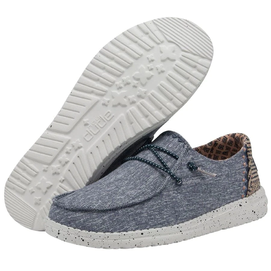 'Hey Dude' Women's Wendy Chambray - Lapis Blue - Image 3