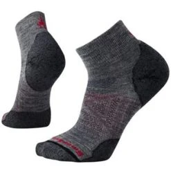 Smartwool PhD Outdoor Light Mini Socks - Medium Gray / Black