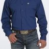 'Cinch' Men's Solid Stretch Classic Fit Button Down - Royal Blue