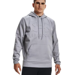 'Under Armour' Men's Freedom Emboss Hoodie - Steel Light Heather