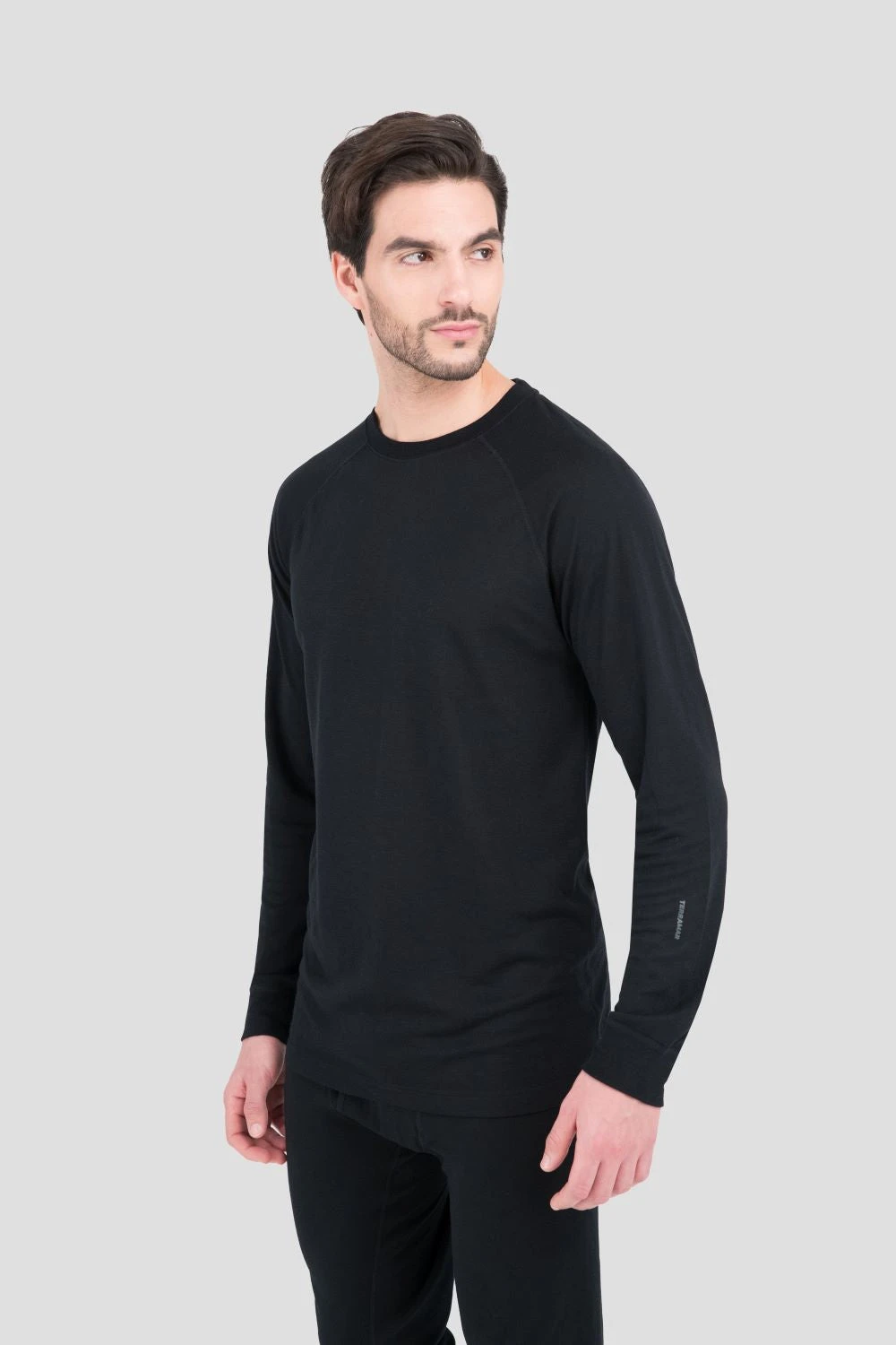 TERRAMAR BASE LAYER 'Terramar' Men's 2.0 Thermapeak® Heritage Crew - Black