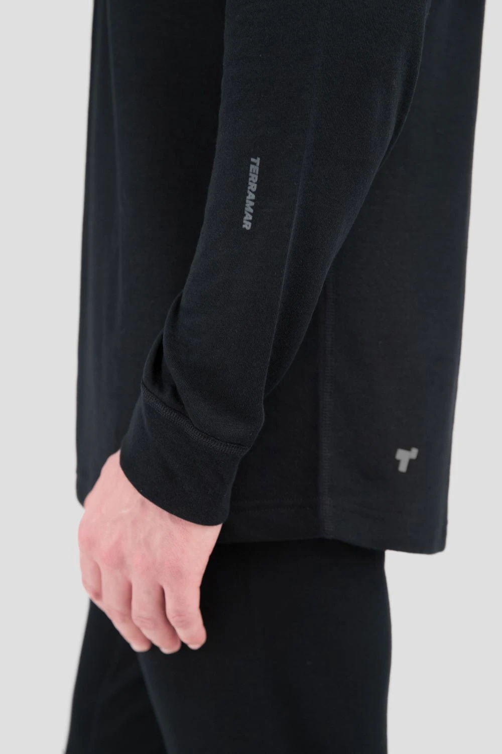 TERRAMAR BASE LAYER 'Terramar' Men's 2.0 Thermapeak® Heritage Crew - Black - Image 4
