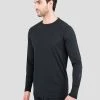 TERRAMAR BASE LAYER 'Terramar' Men's 4.0 Military Fleece Heritage Crew - Black (Tall)