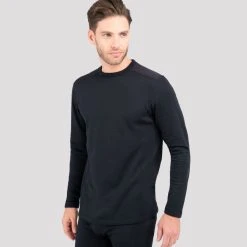 TERRAMAR BASE LAYER 'Terramar' Men's 3.0 Ecolator® Performance Crew - Black