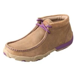 Twisted X Boots 'Twisted X' Women's Driving Moccasin - Bomber / Tan / Purple