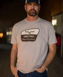'Kimes Ranch' Men's NPA Tee - Stone Grey