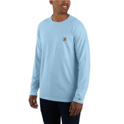 'Carhartt' Men's Force® Relaxed Fit Midweight Pocket T-Shirt - Powder Blue