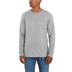 'Carhartt' Men's Force® Relaxed Fit Midweight Pocket T-Shirt - Heather Grey
