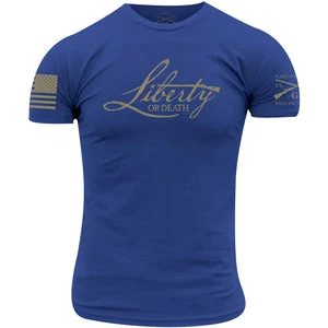 'Grunt Style' Men's Liberty Or Death 2.0 Tee - Blue