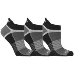 'Saucony' Men's Inferno No Show Tab 3-Pack Socks - Black / Gray