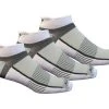 'Saucony' Men's Inferno No-Show Tab 3-Pack Socks - White / Light Gray / Heather Gray