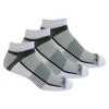 'Saucony' Men's Inferno Quarter 3-Pack Socks - White / Light Gray / Heather Gray
