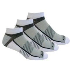 'Saucony' Men's Inferno Quarter 3-Pack Socks - White / Light Gray / Heather Gray