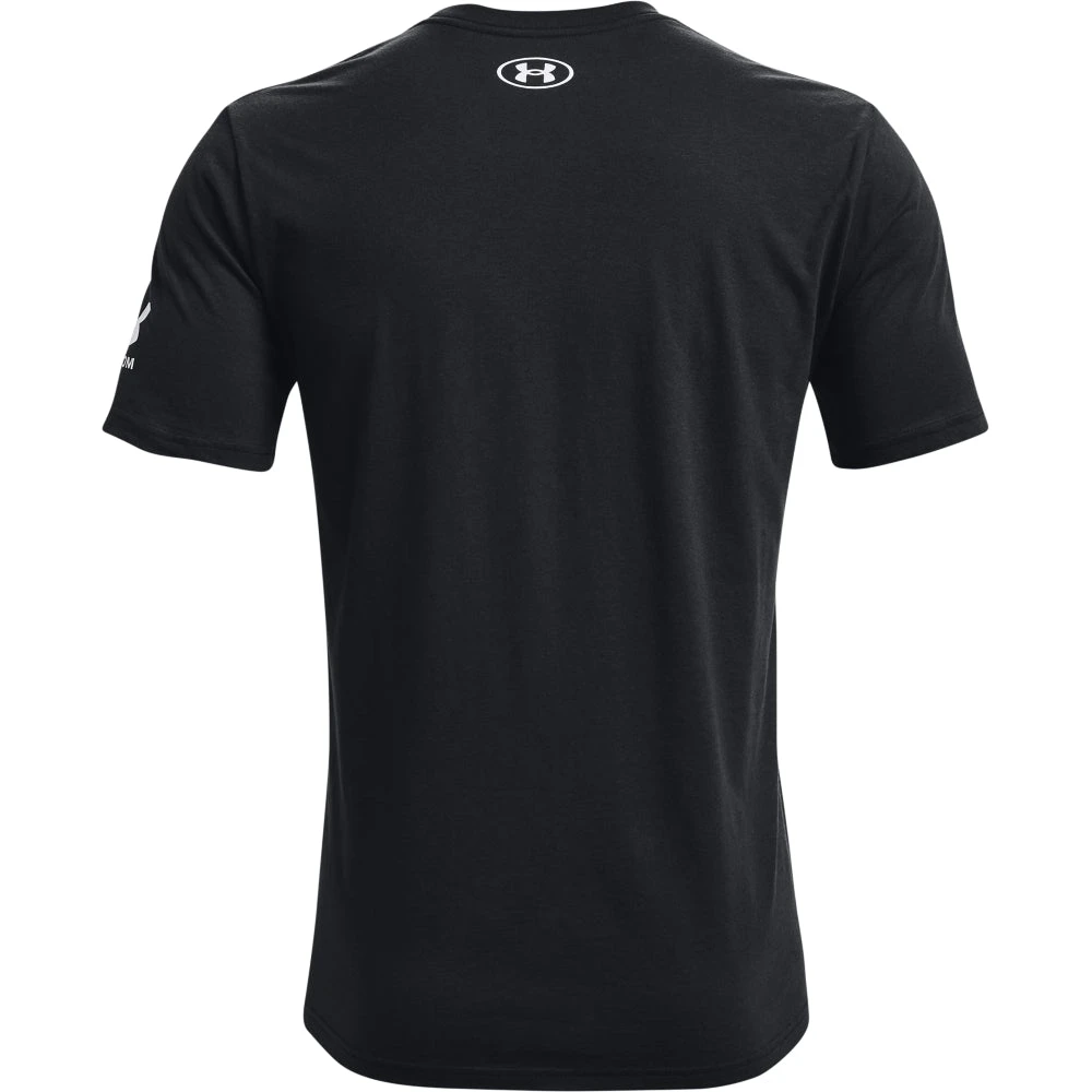 'Under Armour' Men's New Freedom BFL T-Shirt - Black / White - Image 5
