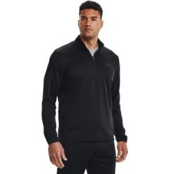 'Under Armour' Men's 1/2 Zip Fleece - Black